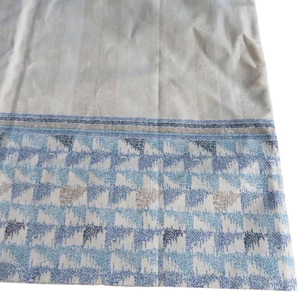Vintage Springs King Pillowcase 1 Beige Blue Edge Percale USA Made New Old Stock